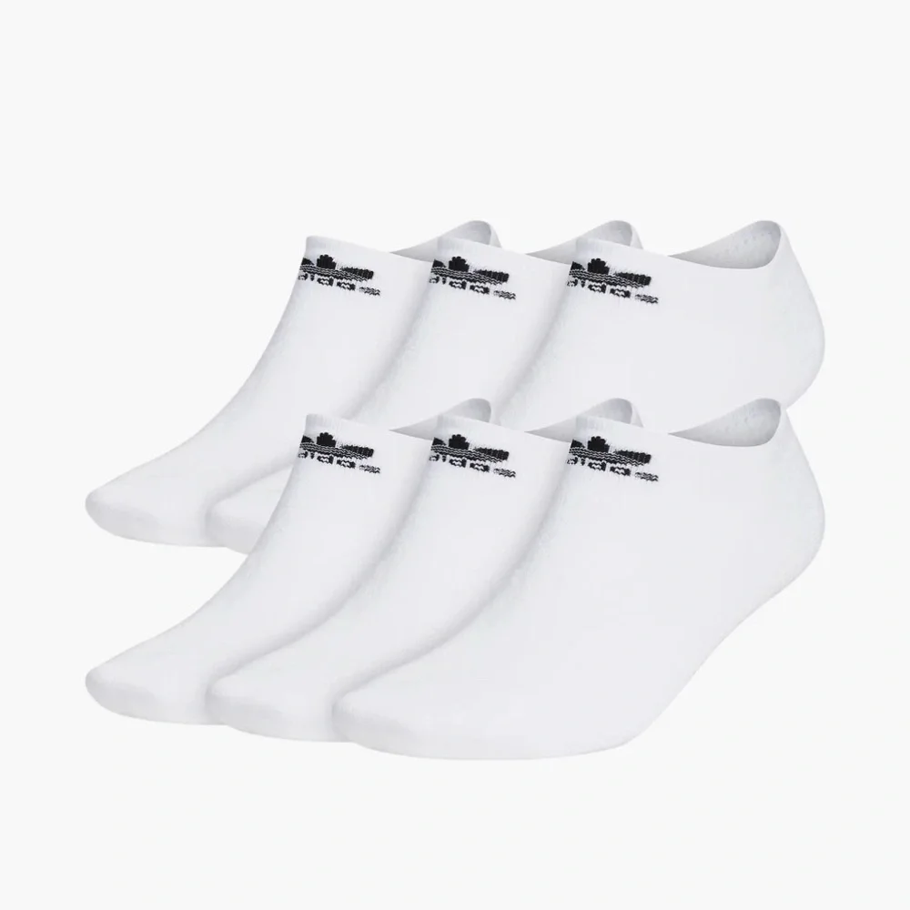 adidas originals trefoil cushioned no-show socks CI9858D 6 pair NEW